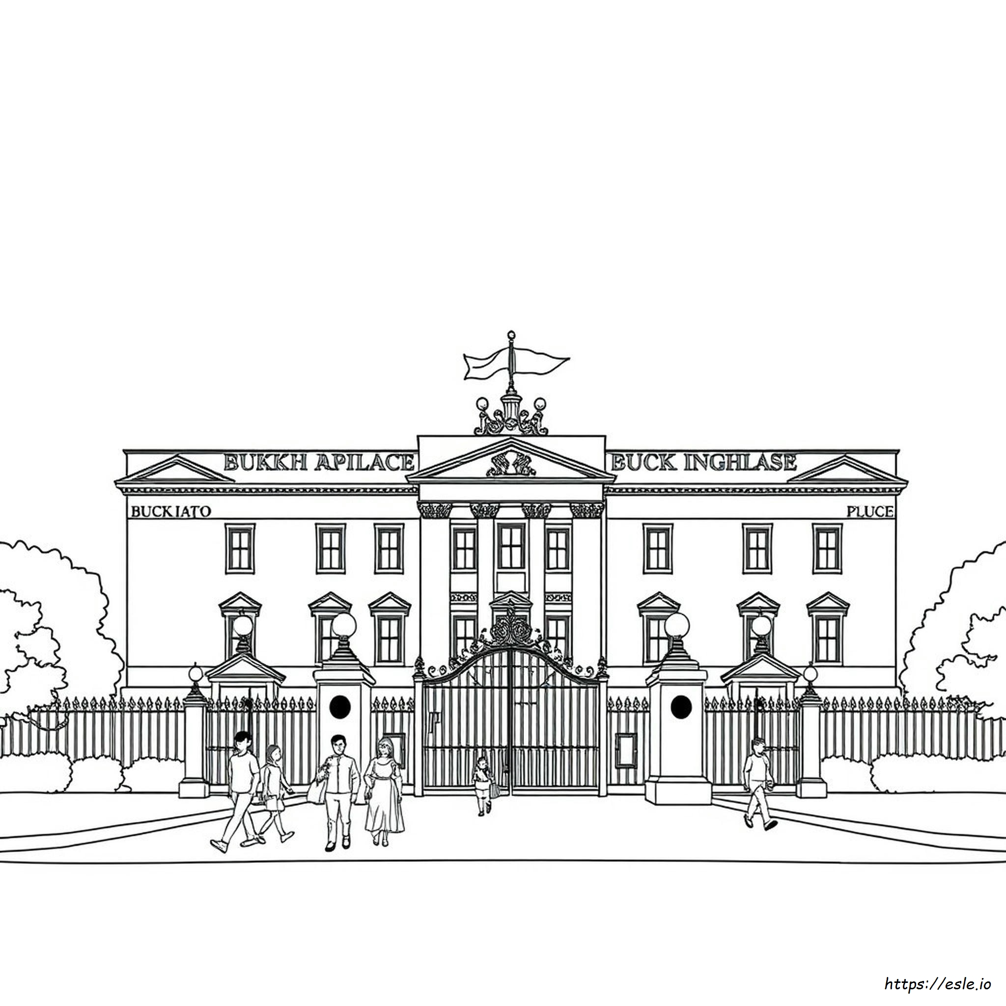 Buckingham Palace Colouring Sheet