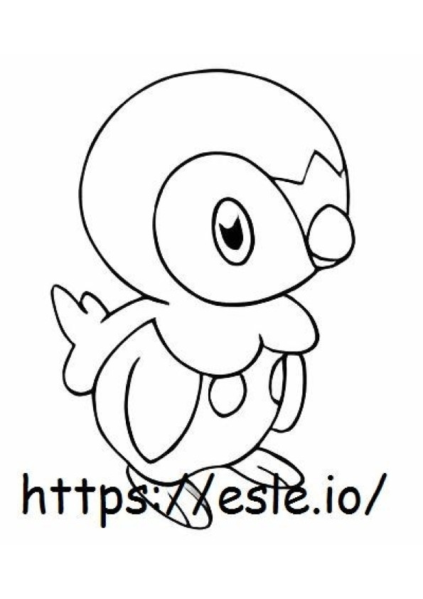Piplup coloring page