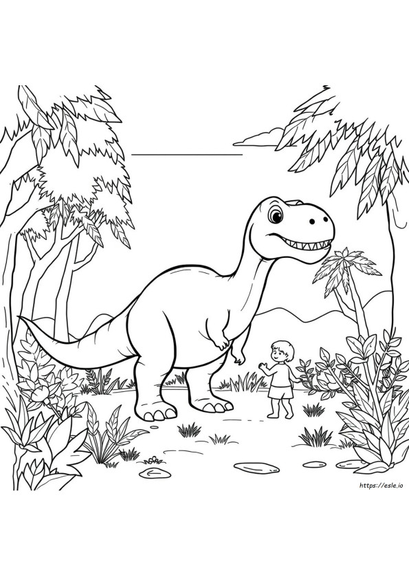 Iyi Dinozor Boyama Sayfaları