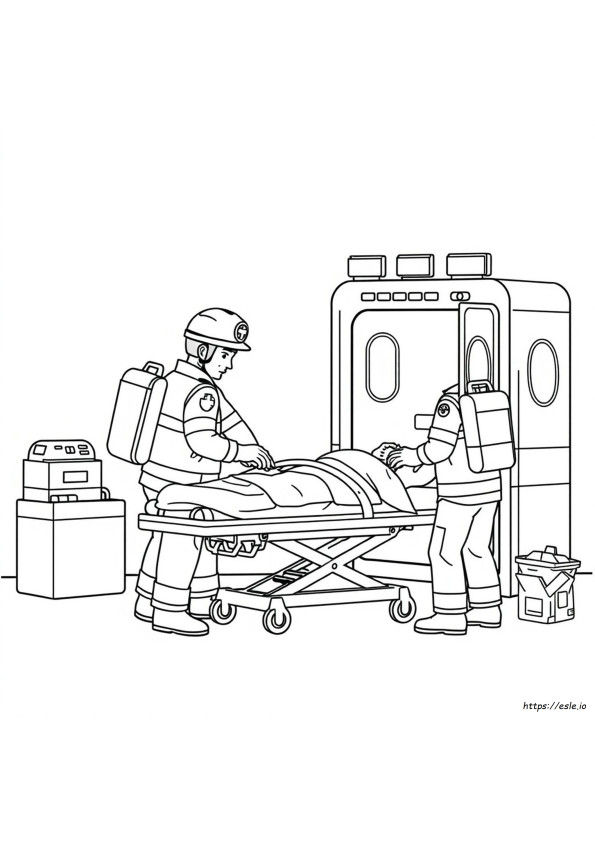 Printbare Paramedic Kleurplaten