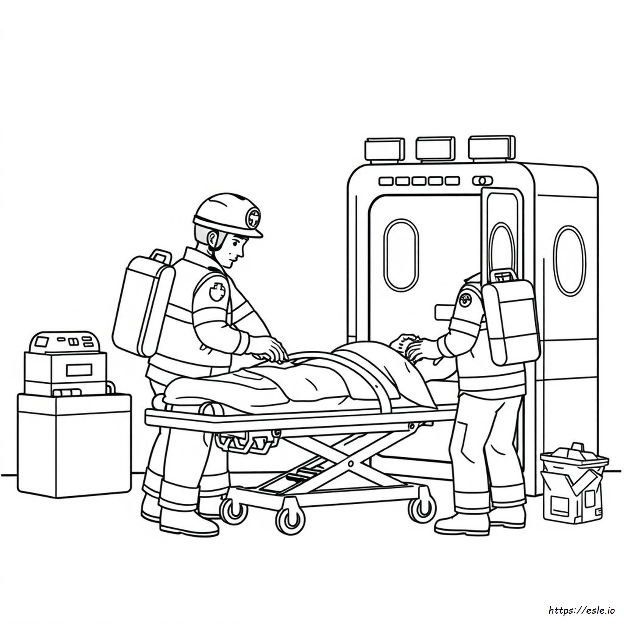 Printable Paramedic Coloring Pages