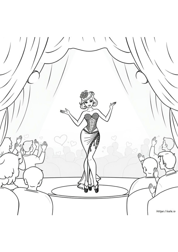 Gambar Mewarnai Burlesque