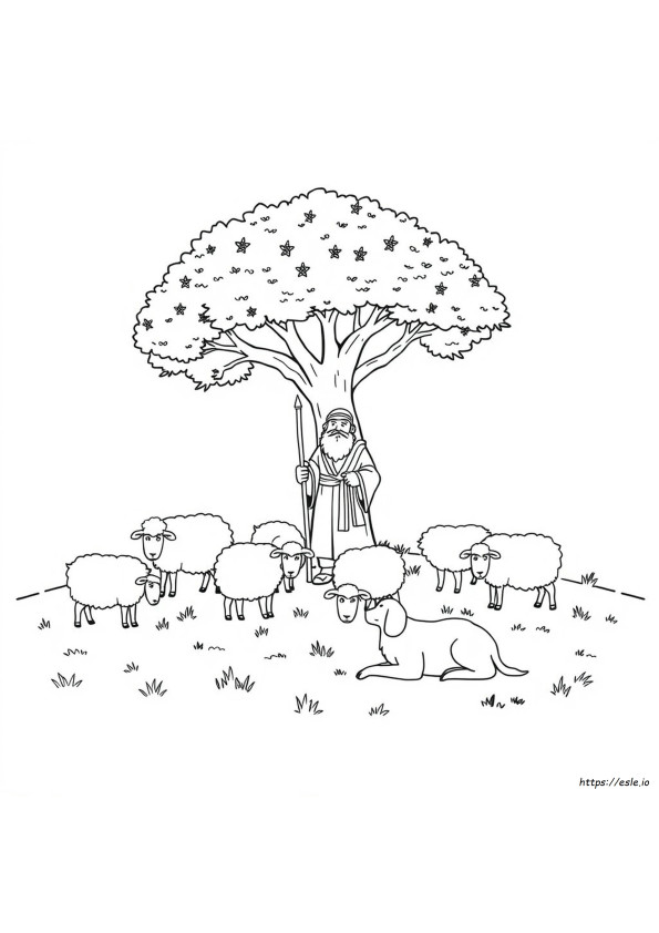Shepherds Coloring Sheet