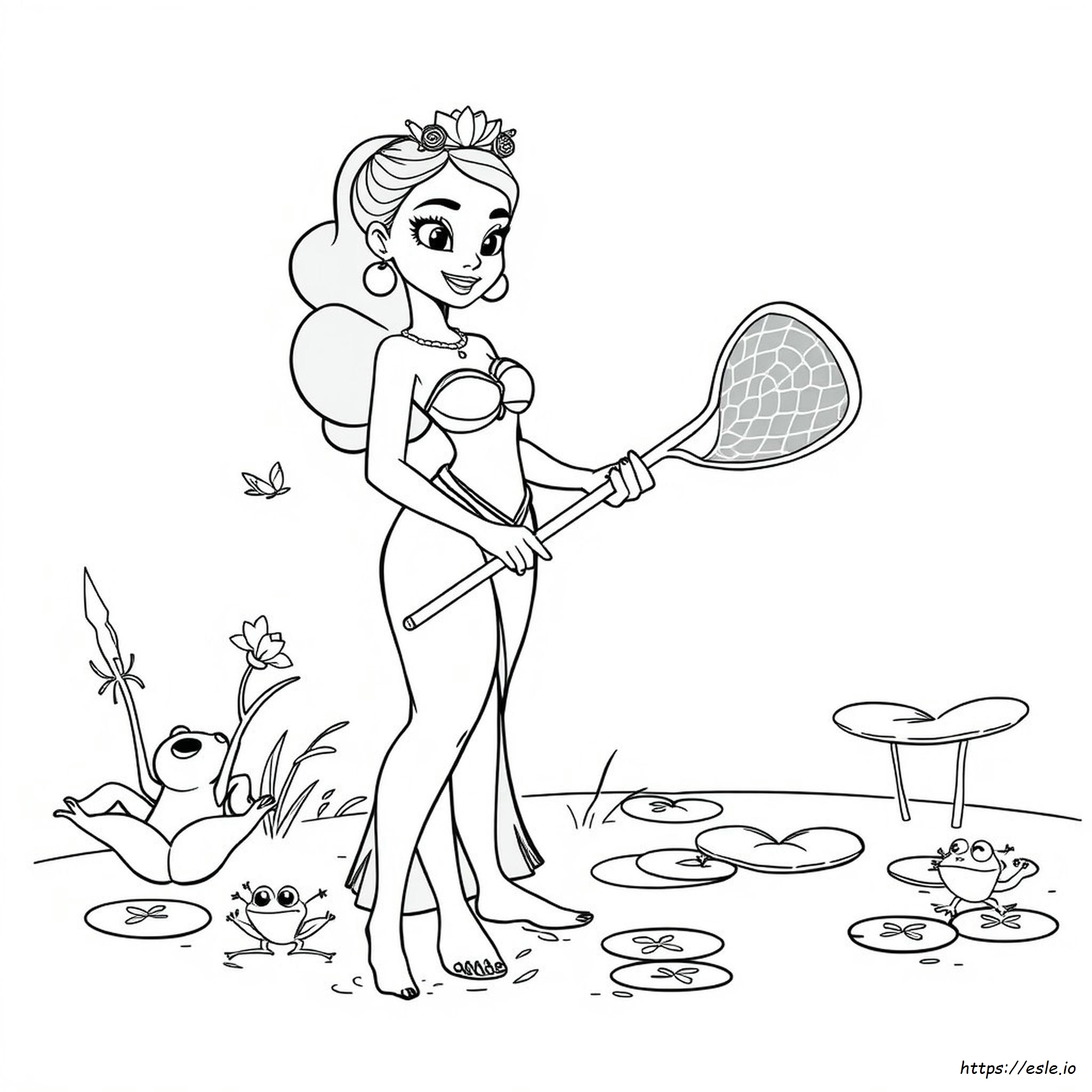 Tiana Coloring Pages Free