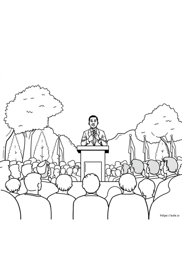 Martin Luther Coloring Page