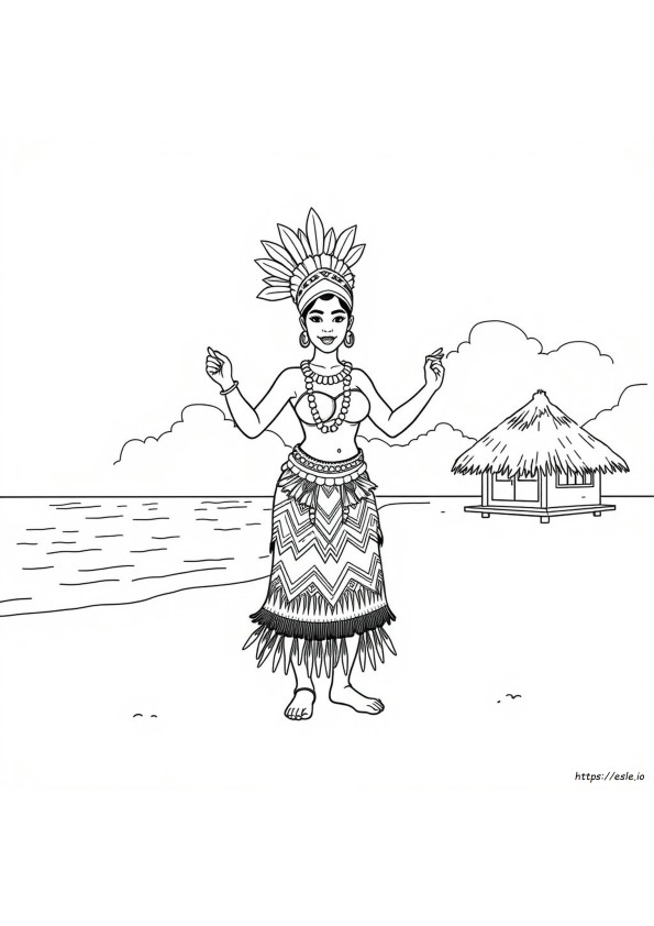 Gambar Mewarnai Tonga