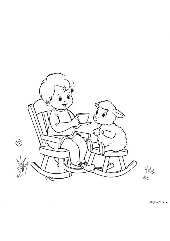 Kinderliedje Kleurplaat