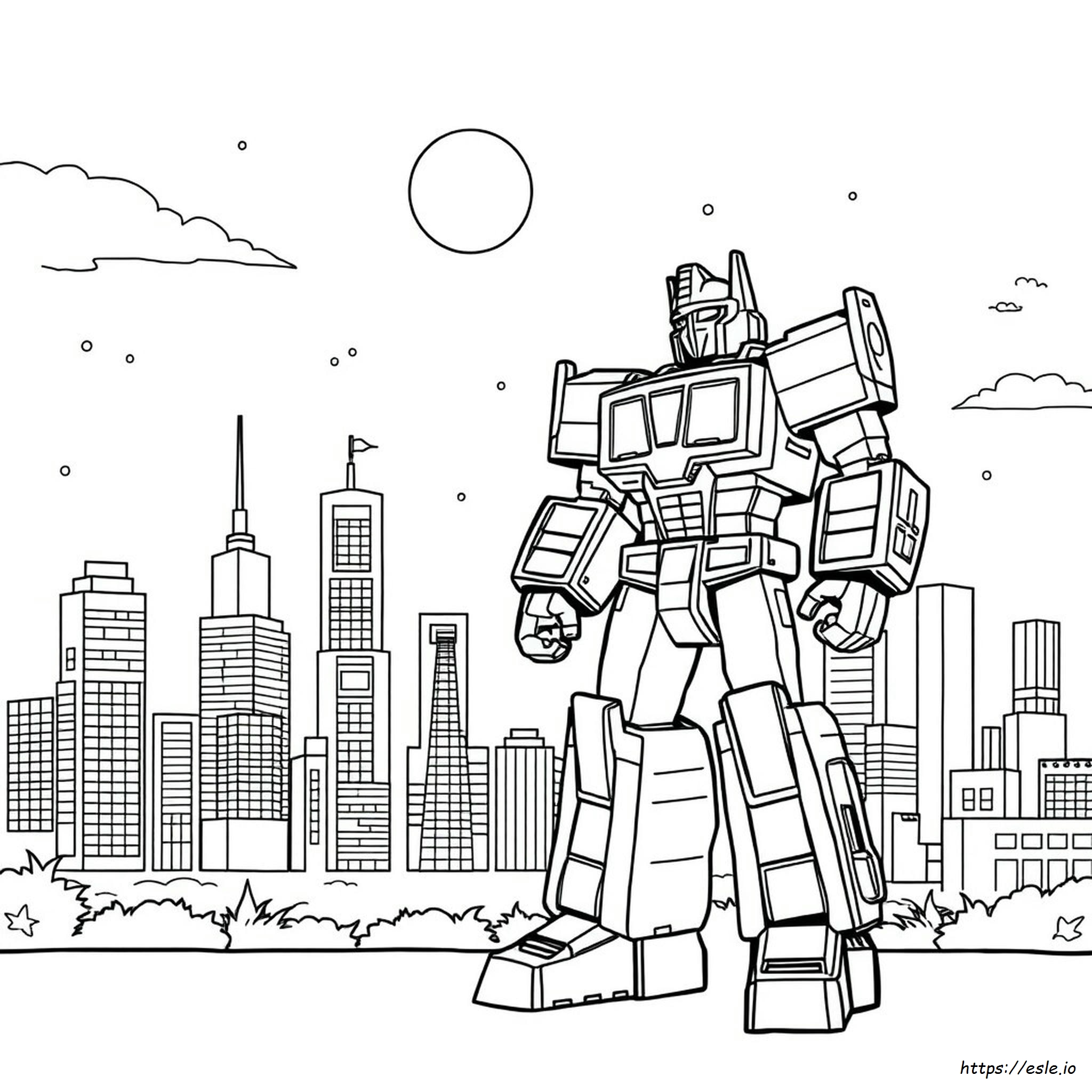 Dibujo De Transformer Para Colorear