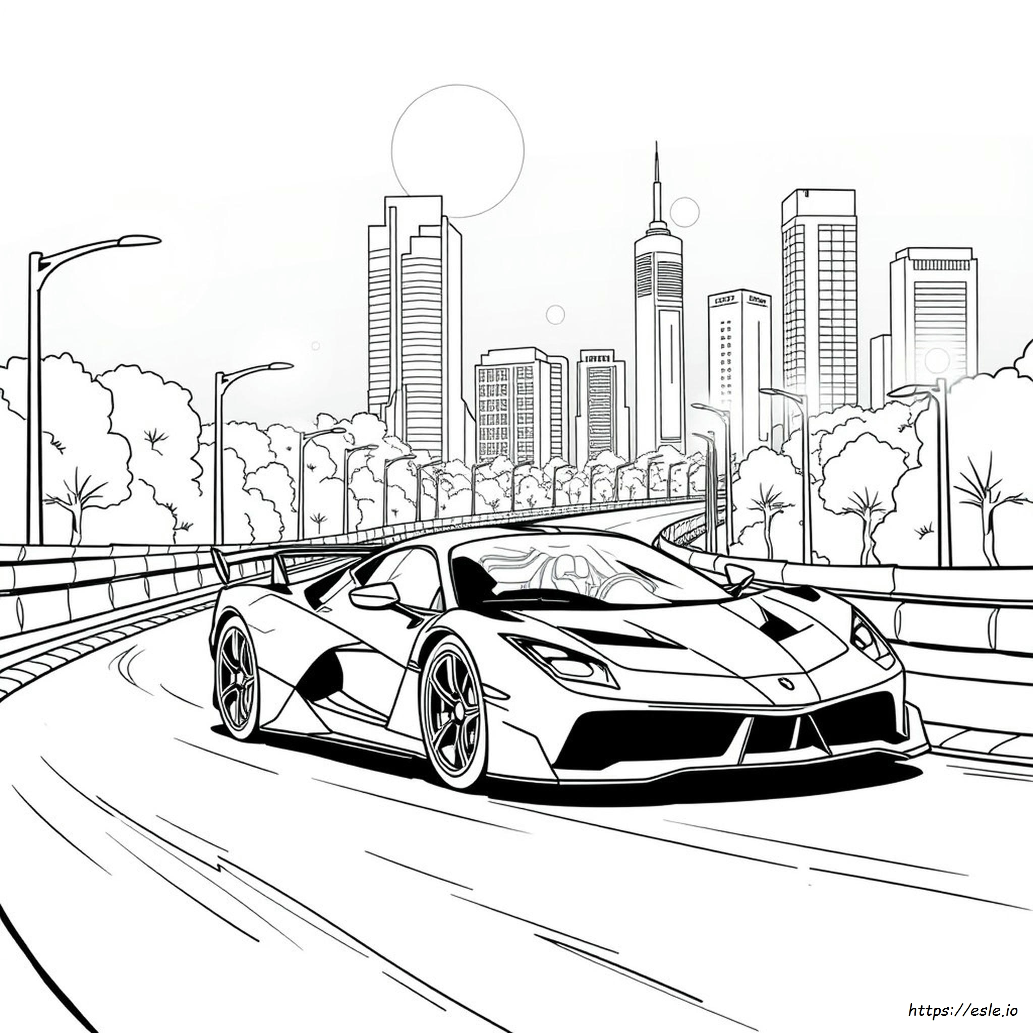 Racing Supercar Sports Car Coloring Pages