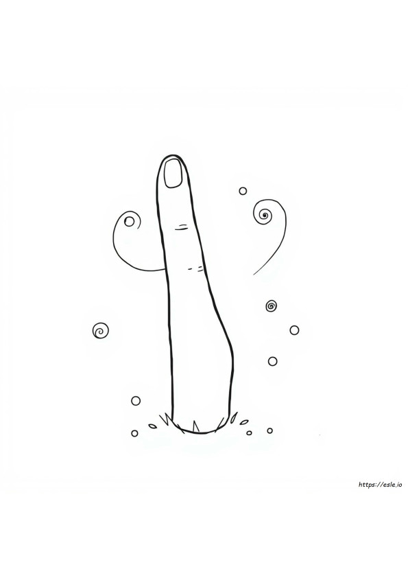 Friemelen Vinger Kleurplaat