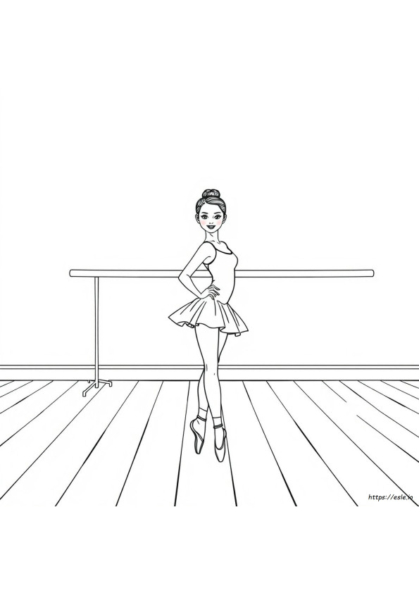 Fekete Balerina Színező Oldalak
