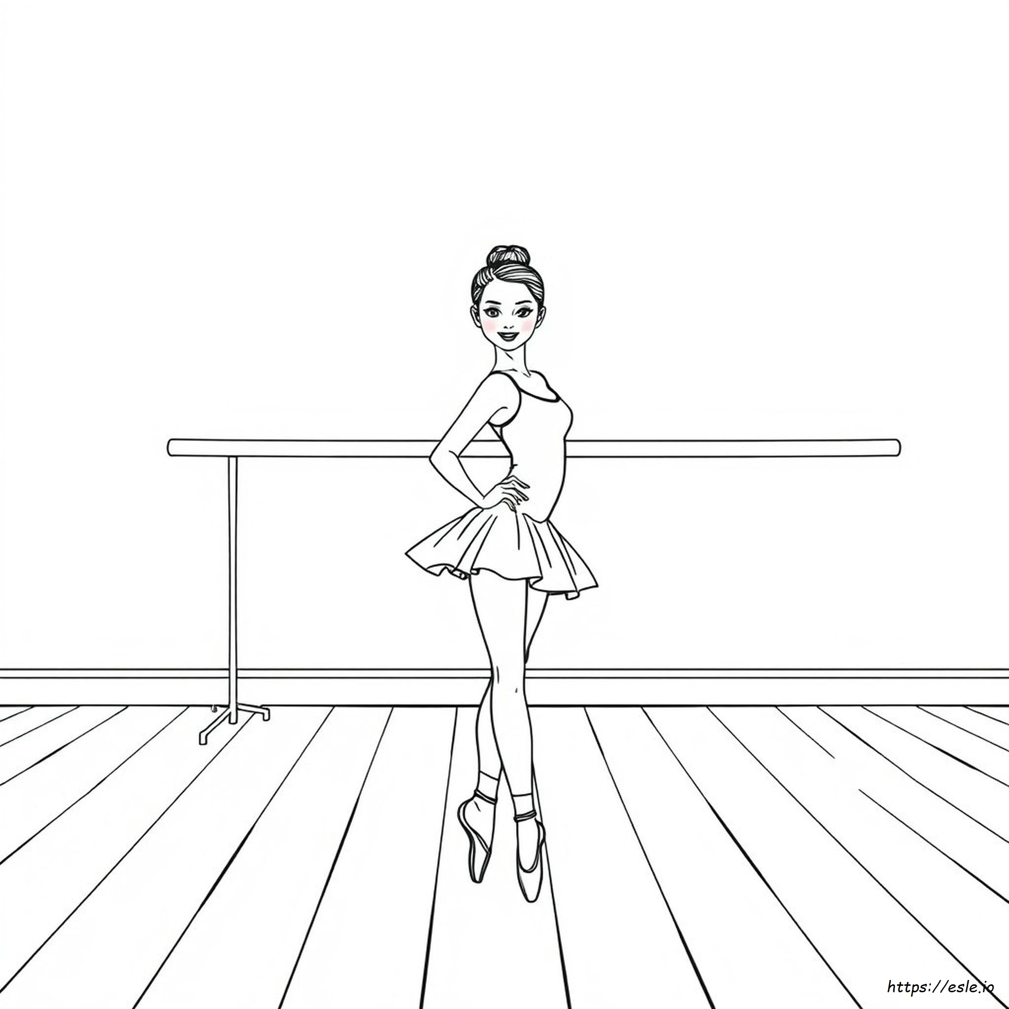Black Ballerina Coloring Pages
