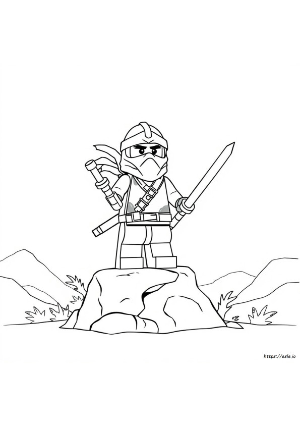 Kolorowanka Lego Ninja