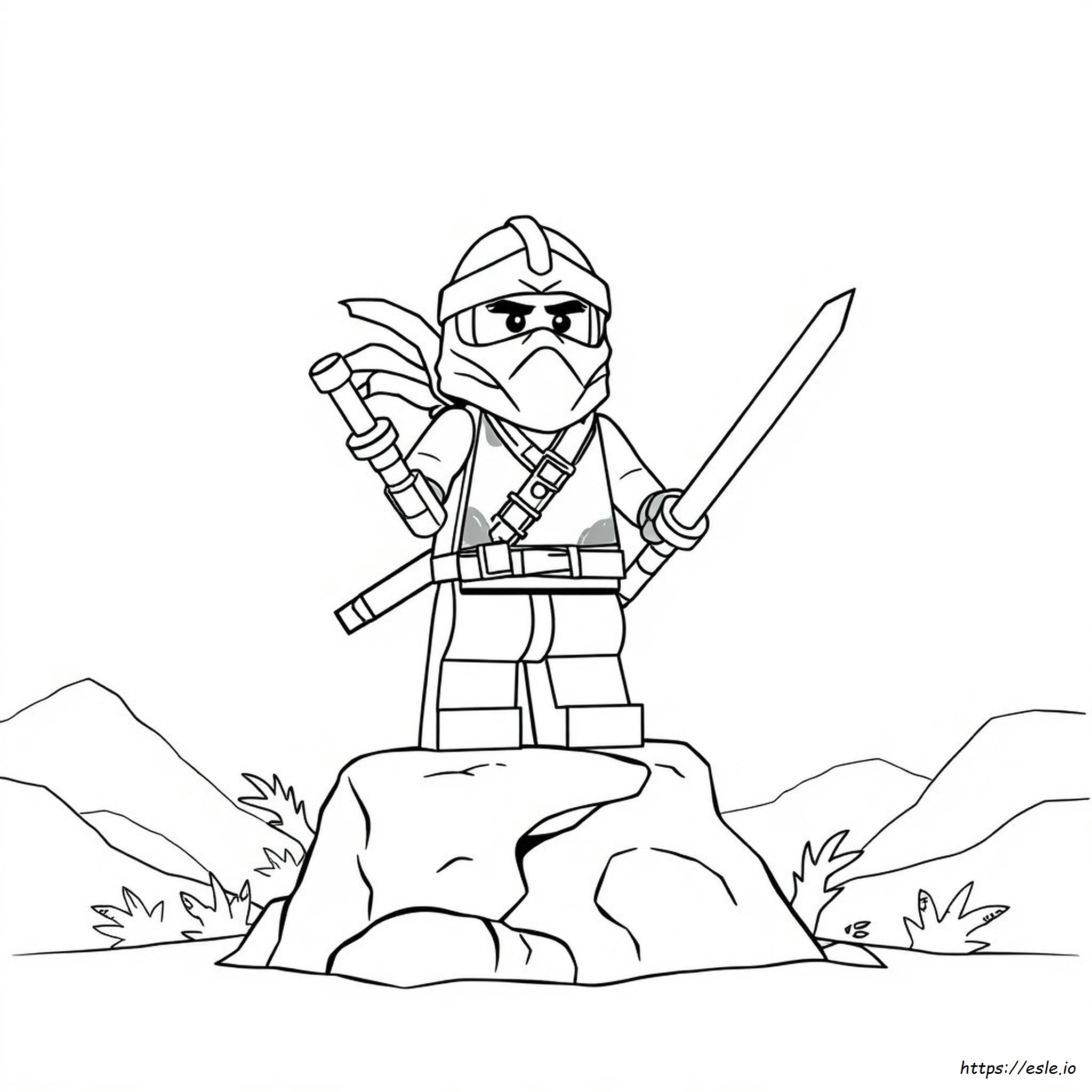 Lego Ninja Coloring Sheet