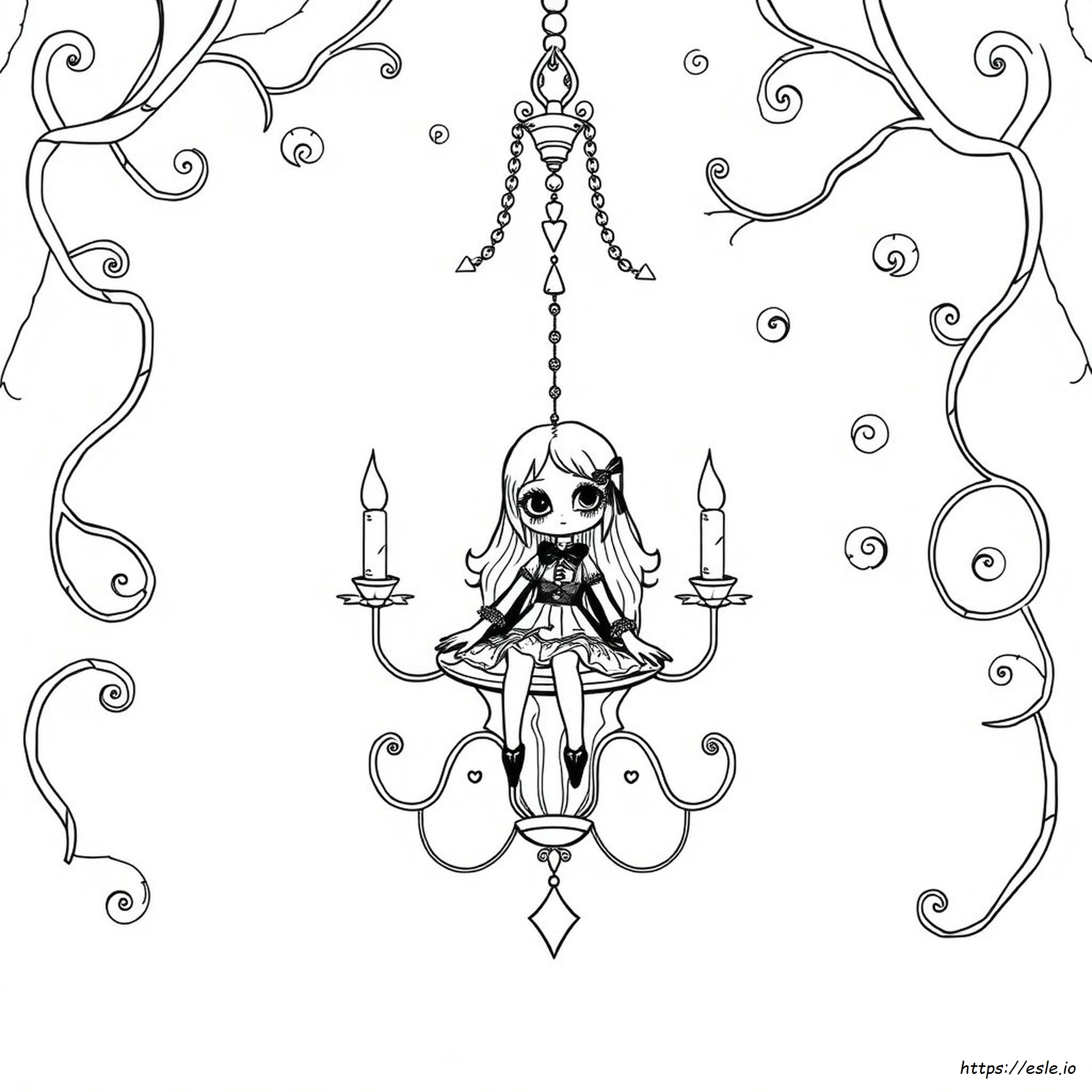 Creepy Kawaii Coloring Printable Pastel Goth Coloring Pages