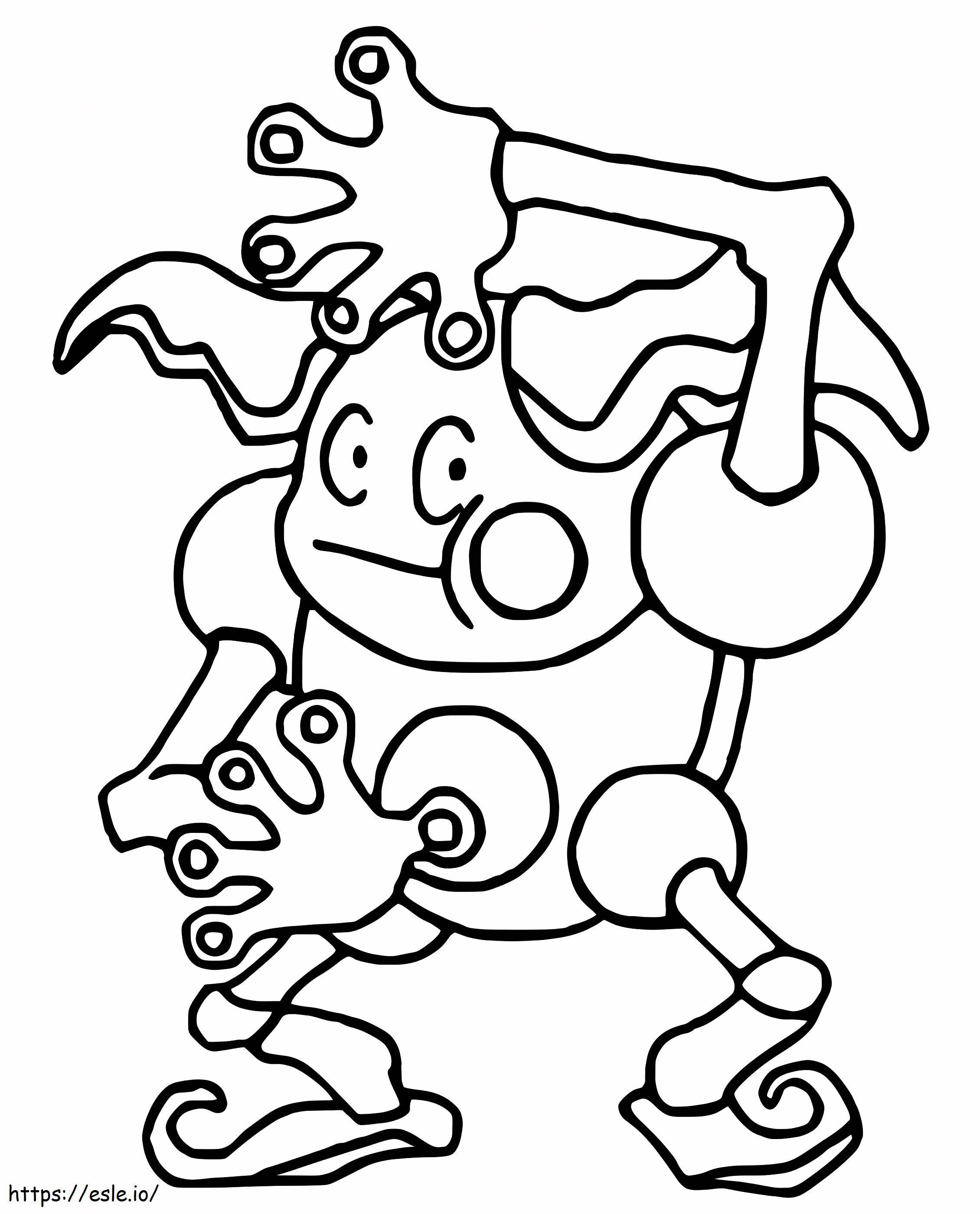 Coloriage M. Mime Pokémon à imprimer dessin