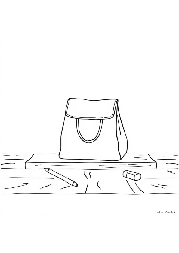 バッグ ぬりえ 無料