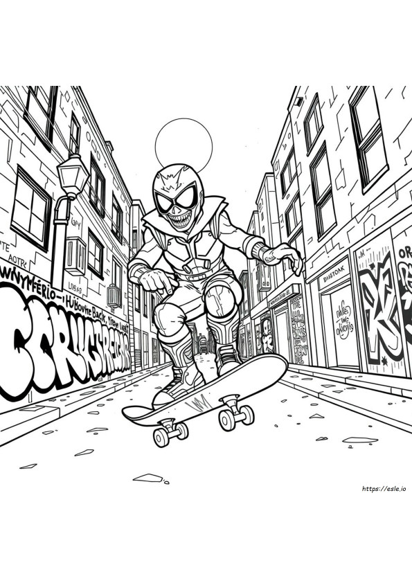 Dominik Mysterio Coloring Pages