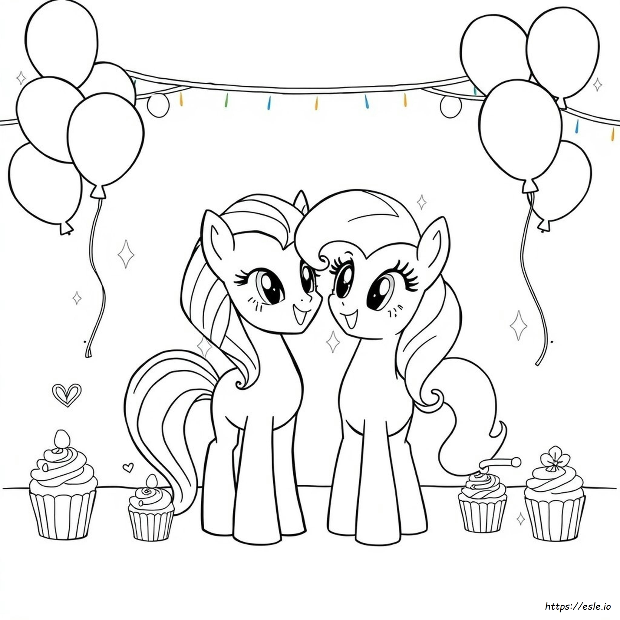Rainbow Dash E Pinkie Pie Di My Little Pony Da Colorare
