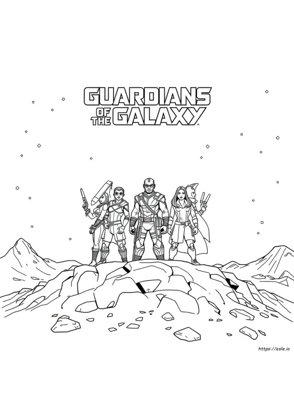 Guardians Of The Galaxy Ausmalbilder