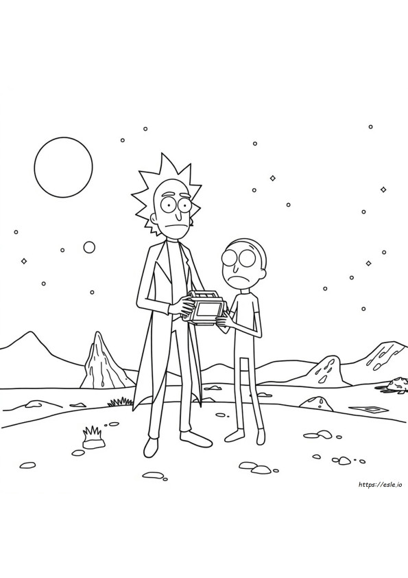 Rick And Morty Coloring Pages For Adults