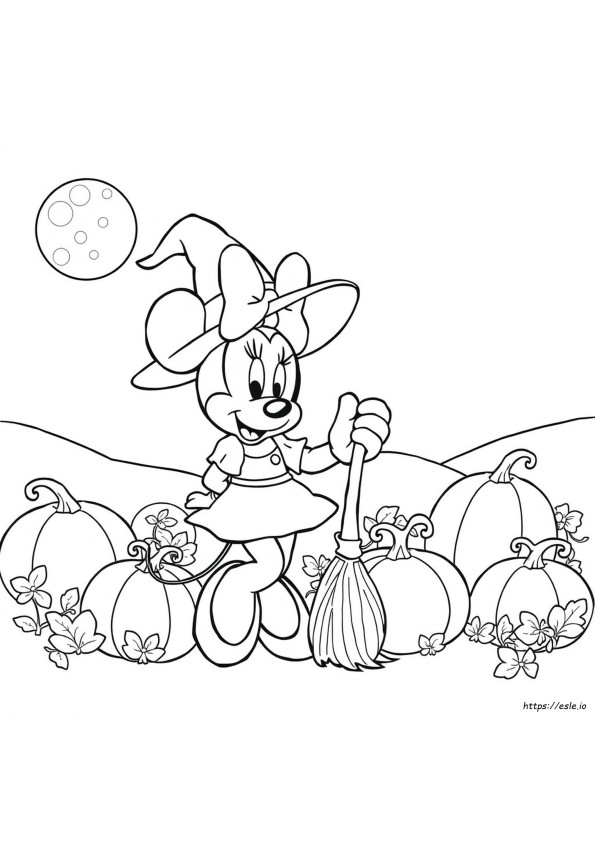 Minnie Halloween Ausmalbilder