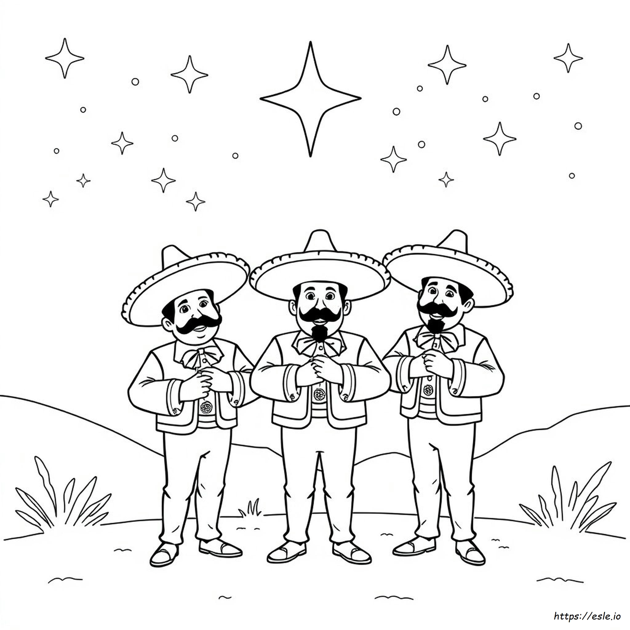 Printable The Three Caballeros Coloring Pages
