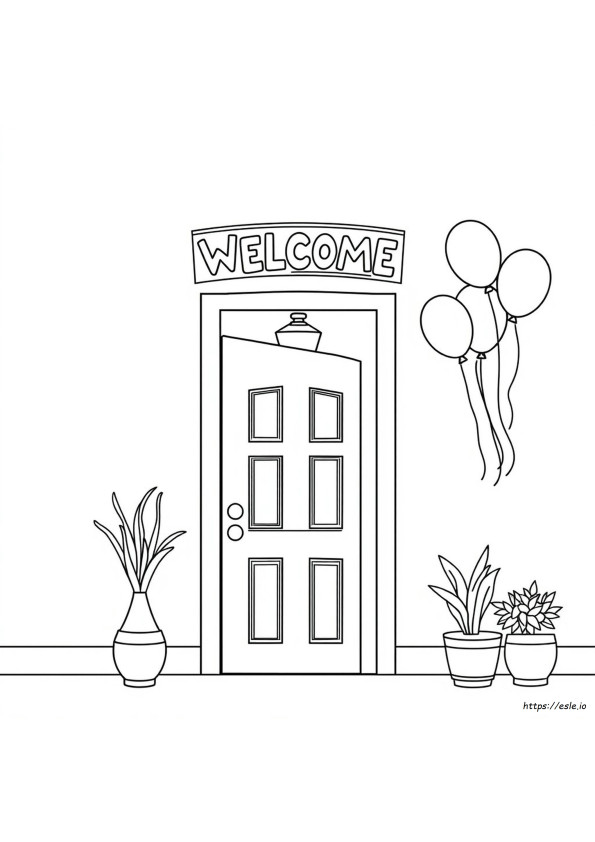 Free Printable Welcome Home Coloring Pages
