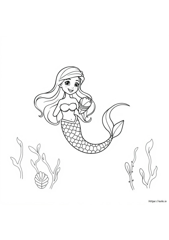 Páginas Para Colorear De Sirenas Online