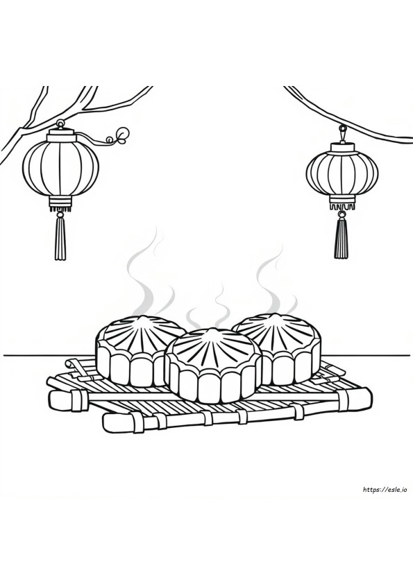 Mooncake De Colorat