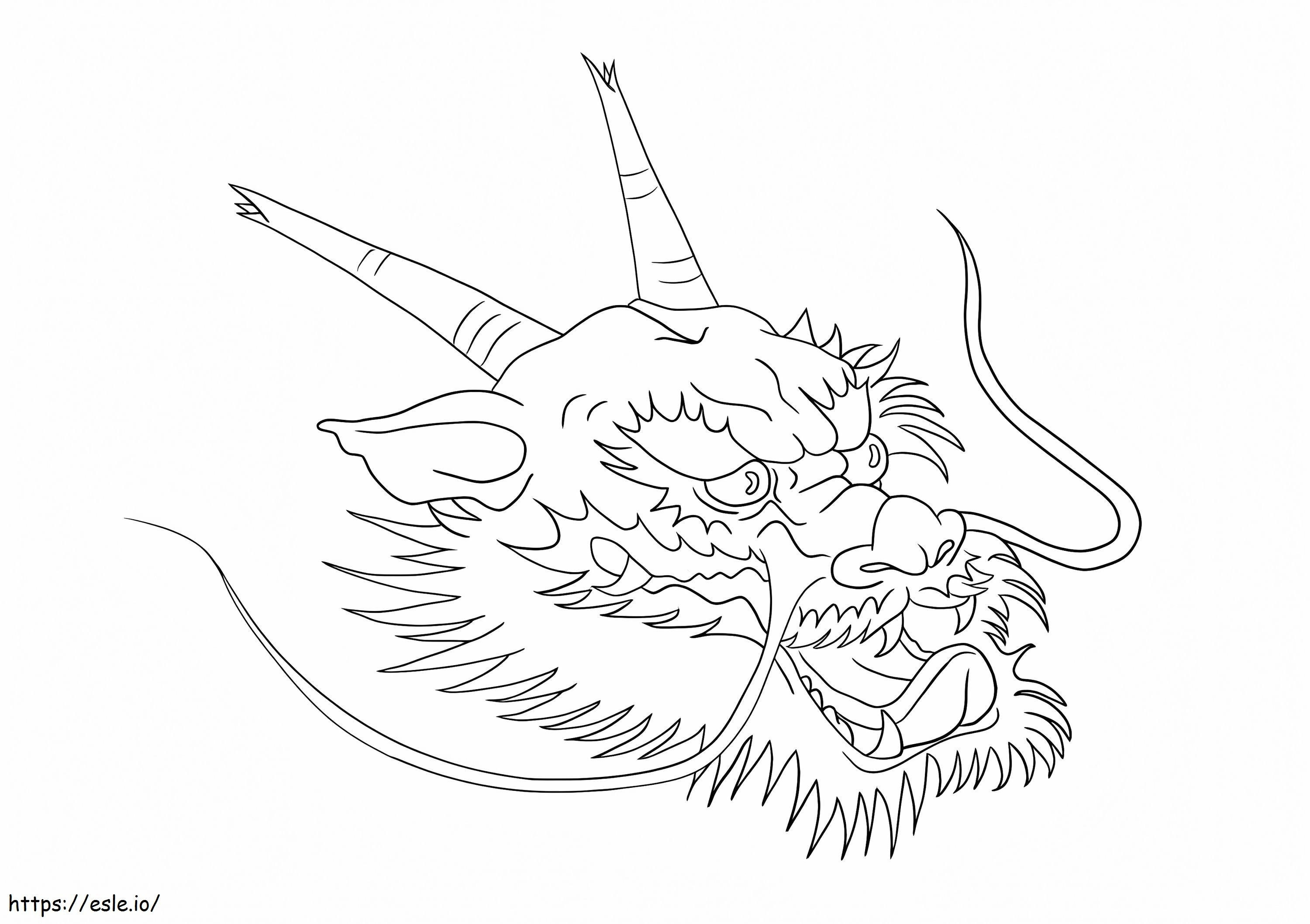 Dragon Head coloring page