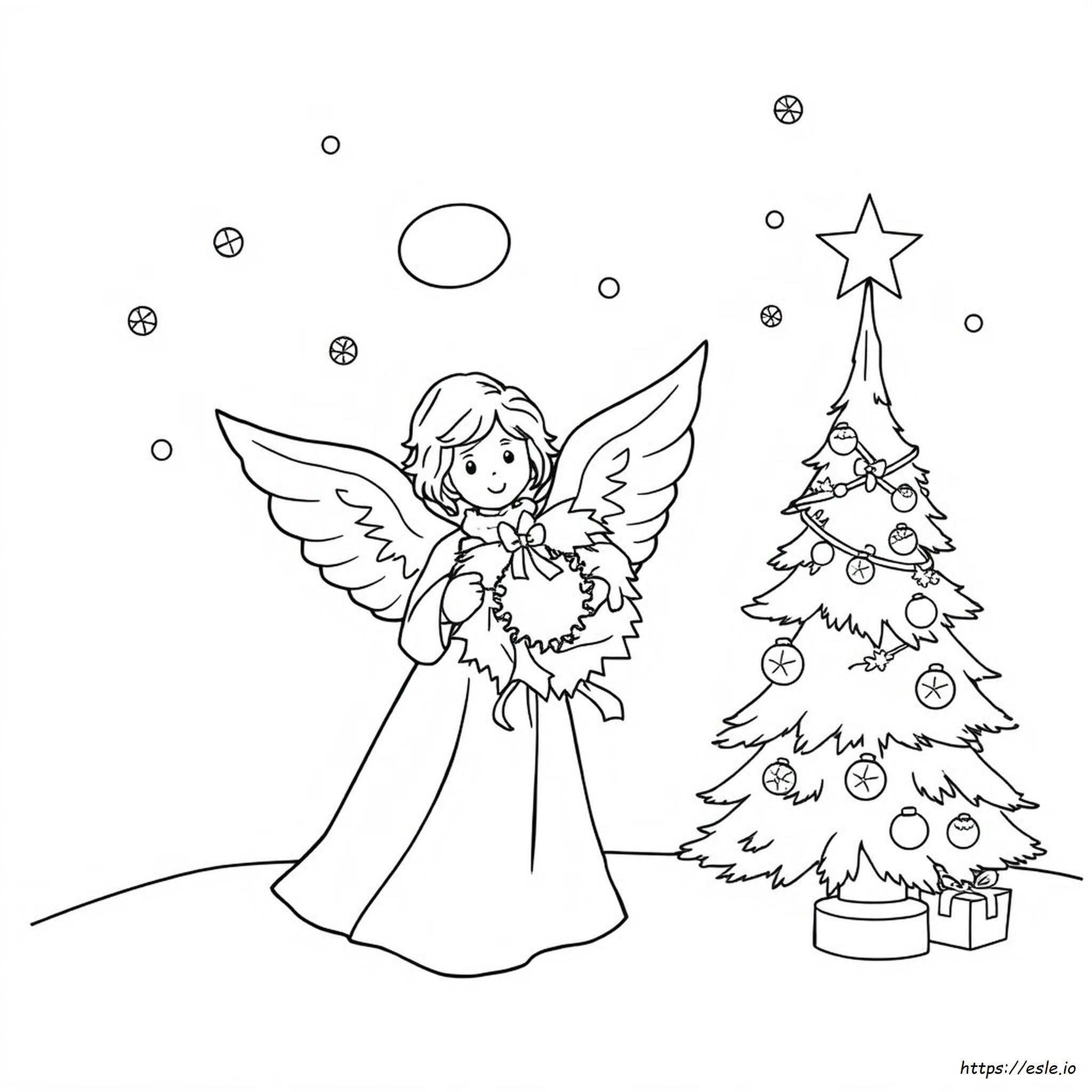 Christmas Angel Colouring Sheet
