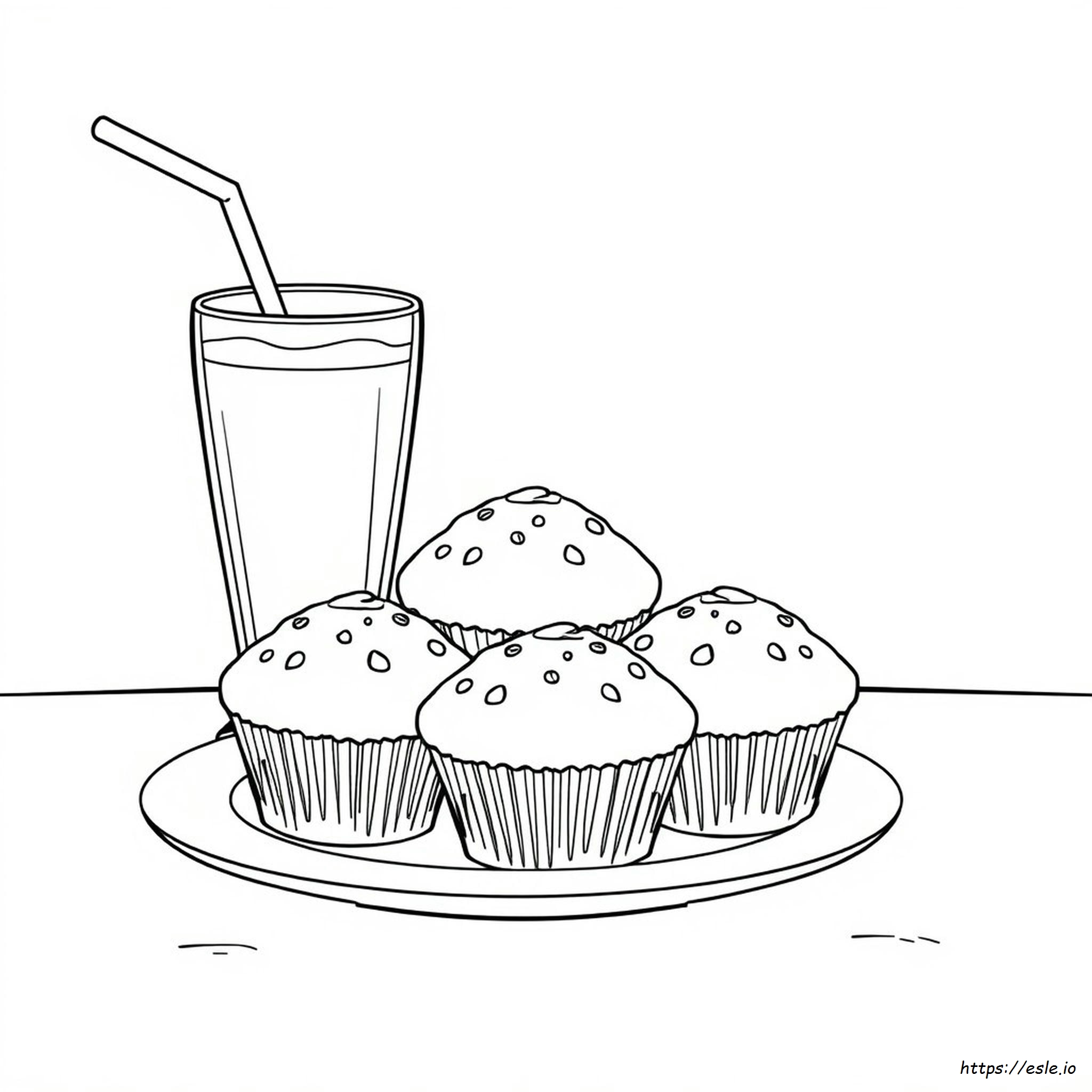 Coloring Pages Of Muffins