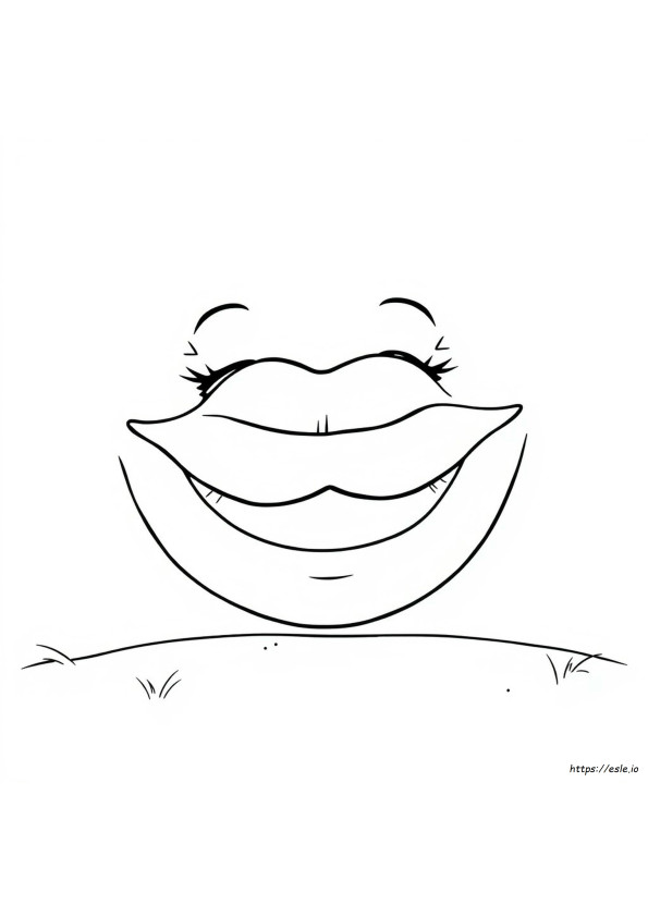 Lábios Lippy Para Colorir