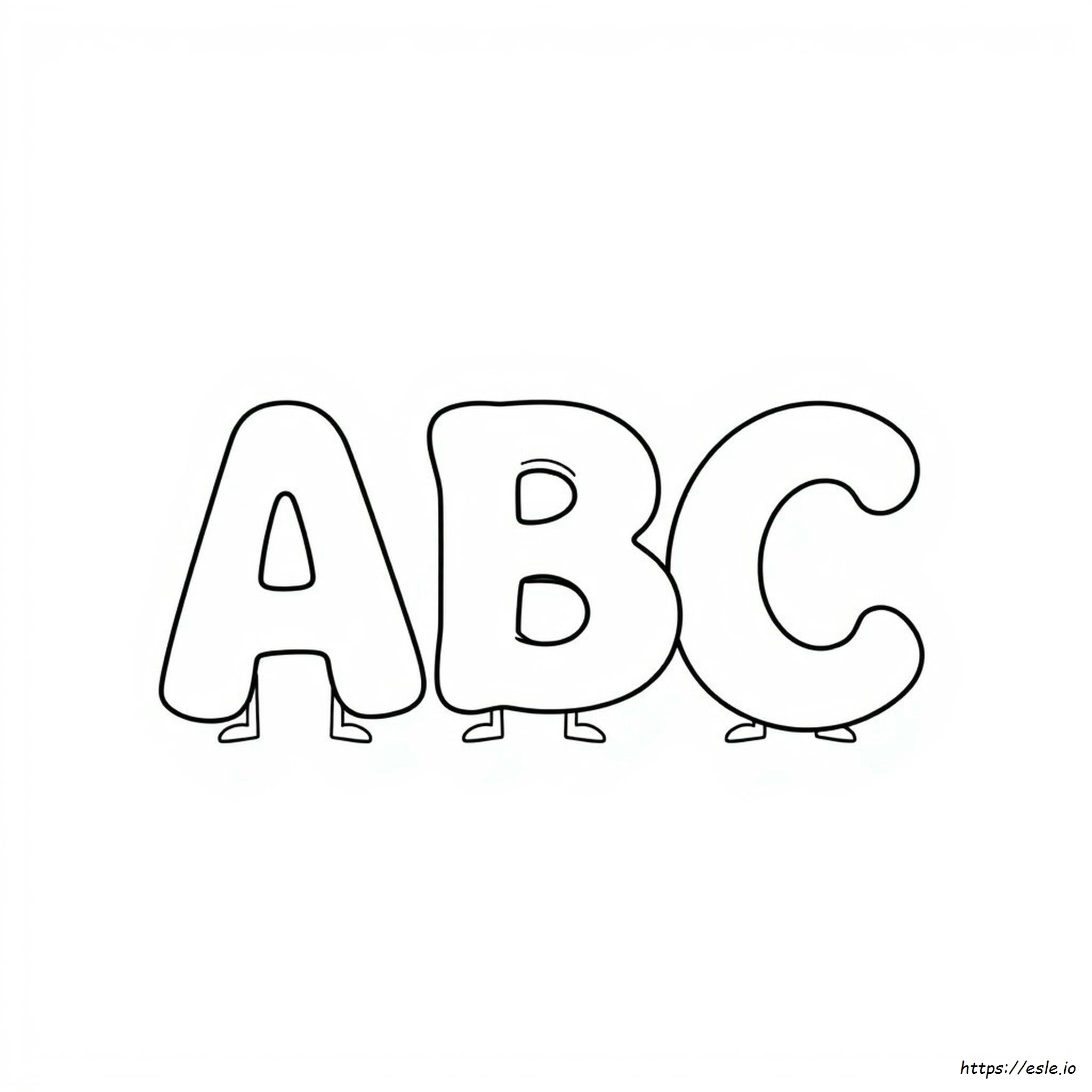 Huruf Abc Gambar Mewarnai