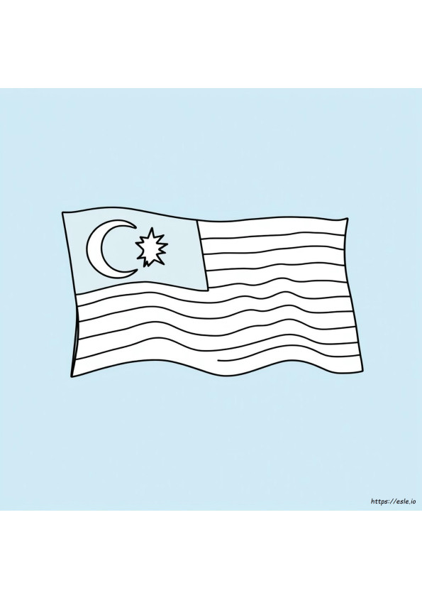 Bandera De Malasia Para Colorear