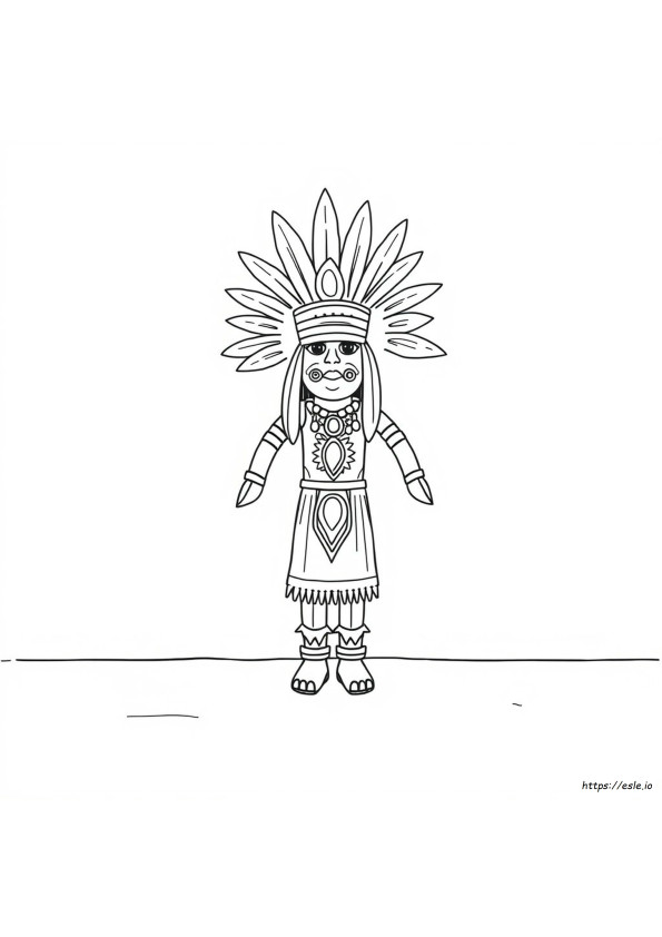Kachina Boneka Halaman Mewarnai