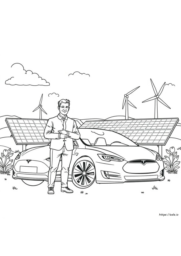 Dibujos De Tesla Para Colorear