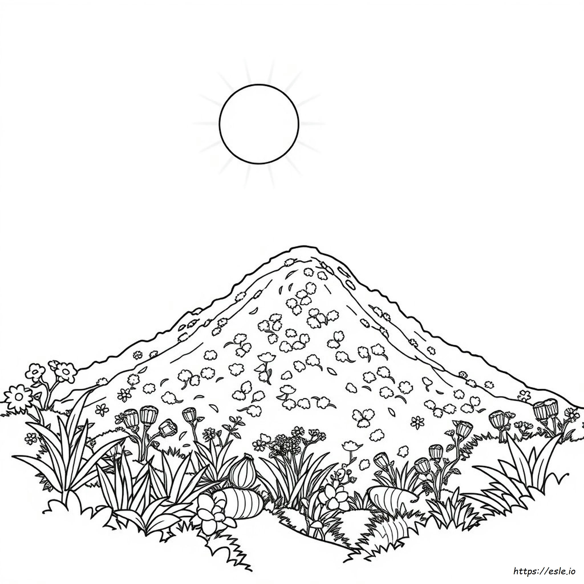 Chocolate Hills Coloring Page
