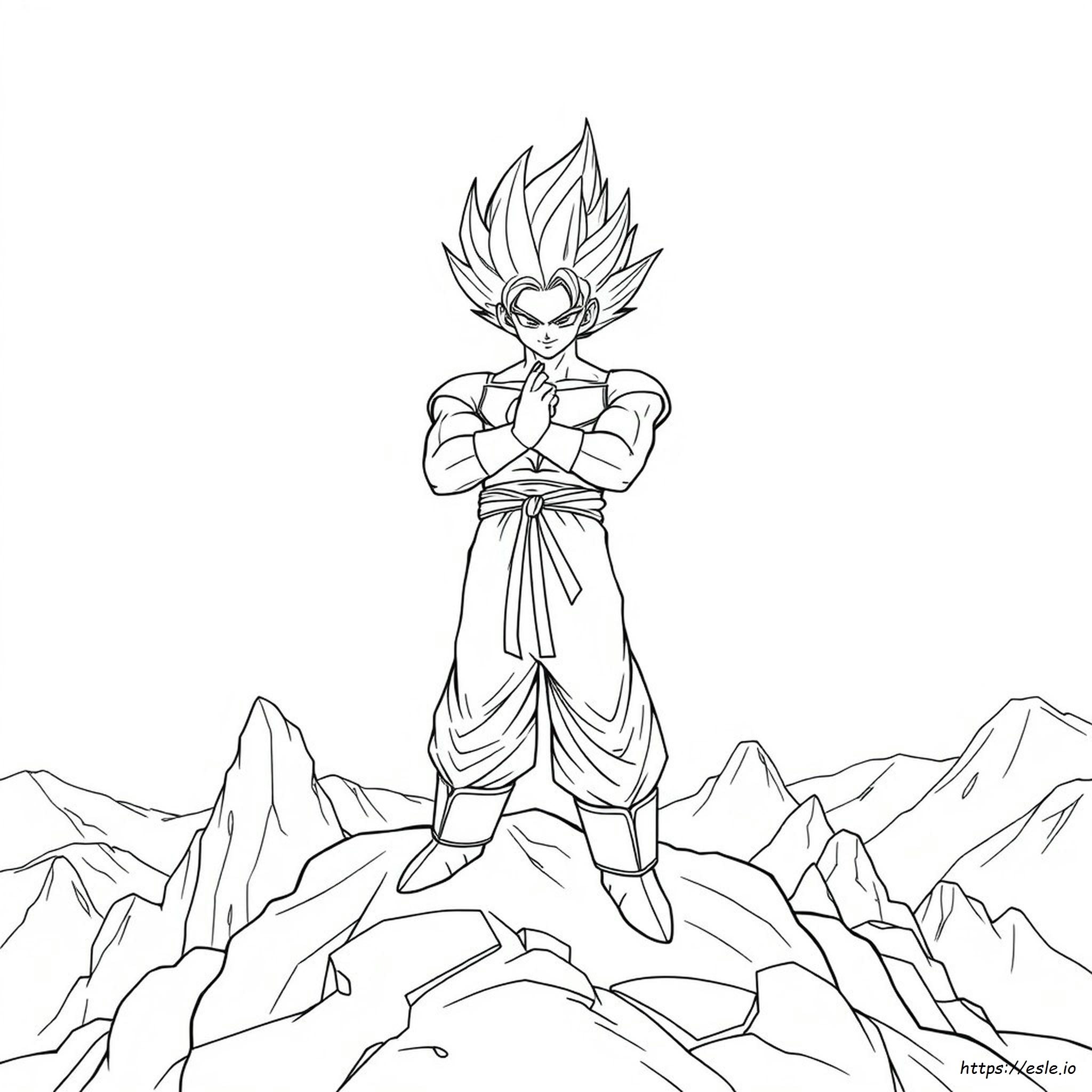 Dbz Gogeta Coloring Pages