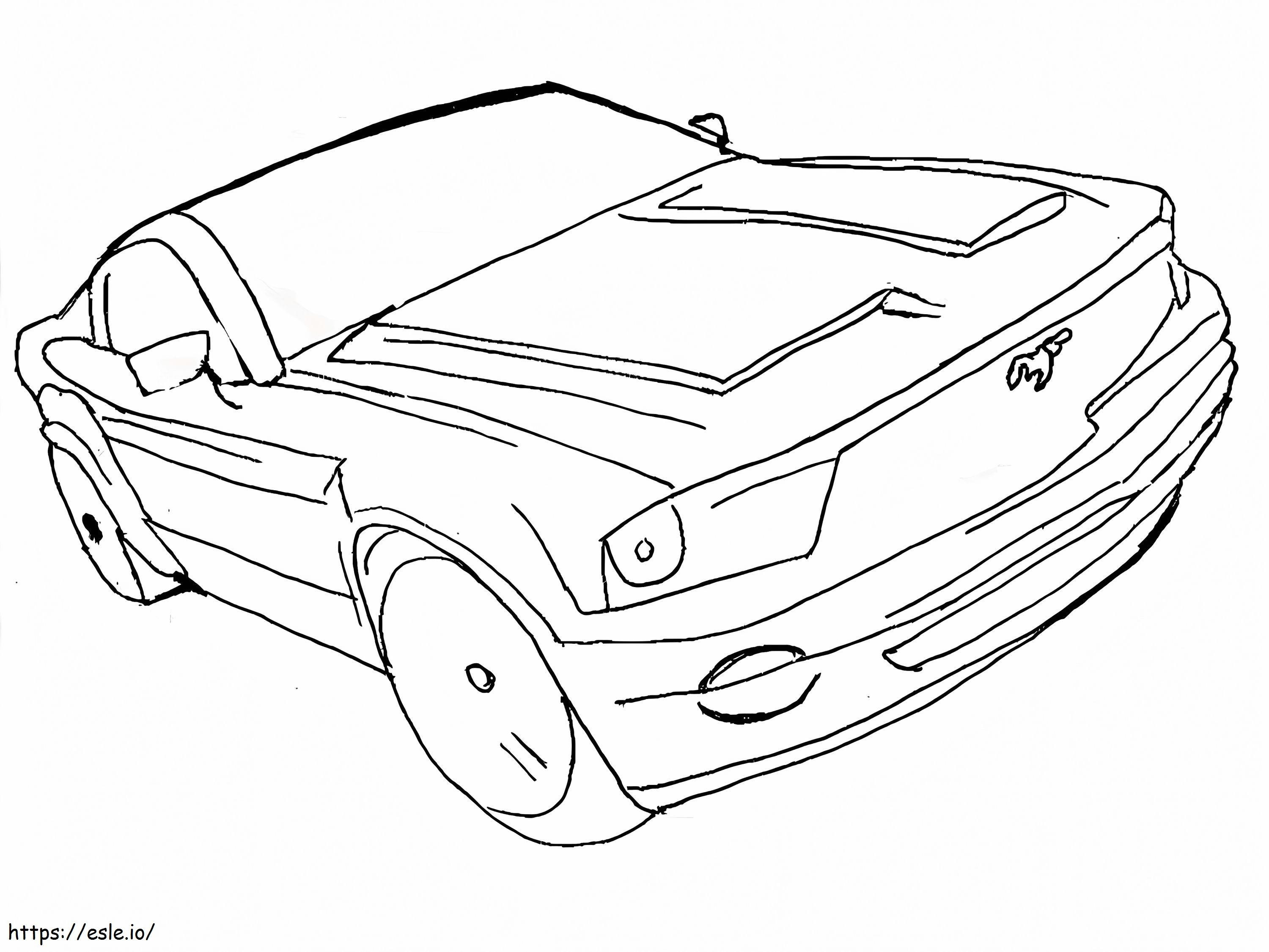 Free Mustang coloring page