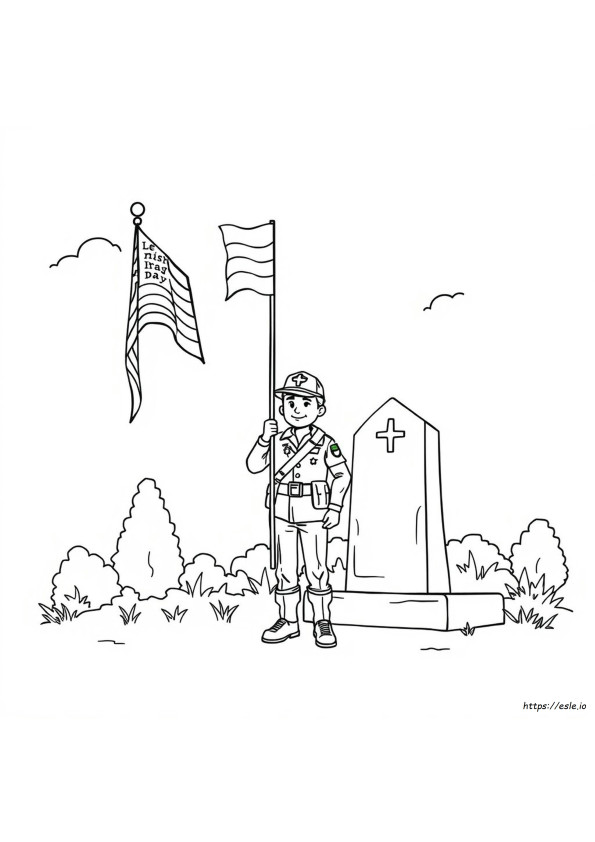 Vetrans Day Coloring Page