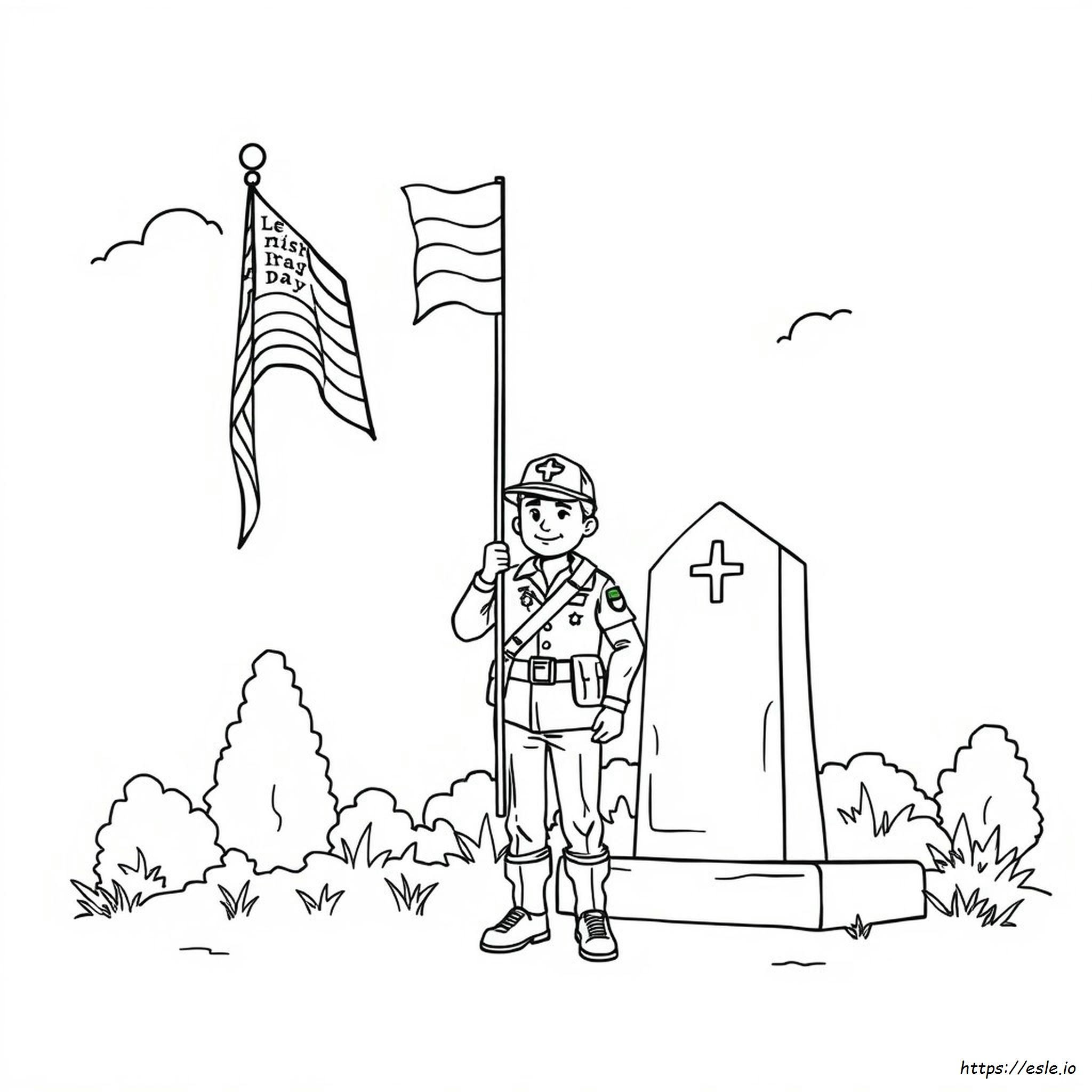 Pagina Da Colorare Per Il Giorno Dei Veterani
