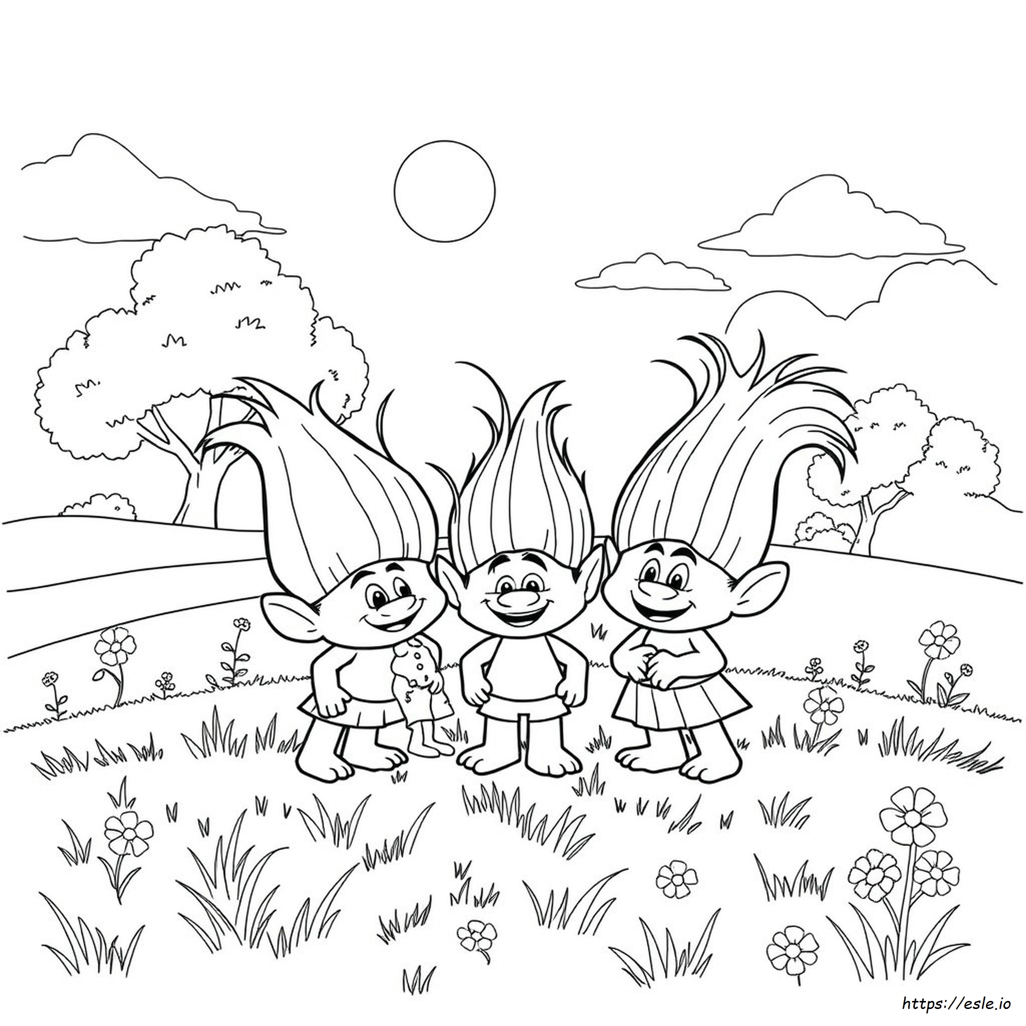 Disegni Dei Trolls Da Colorare E Stampare