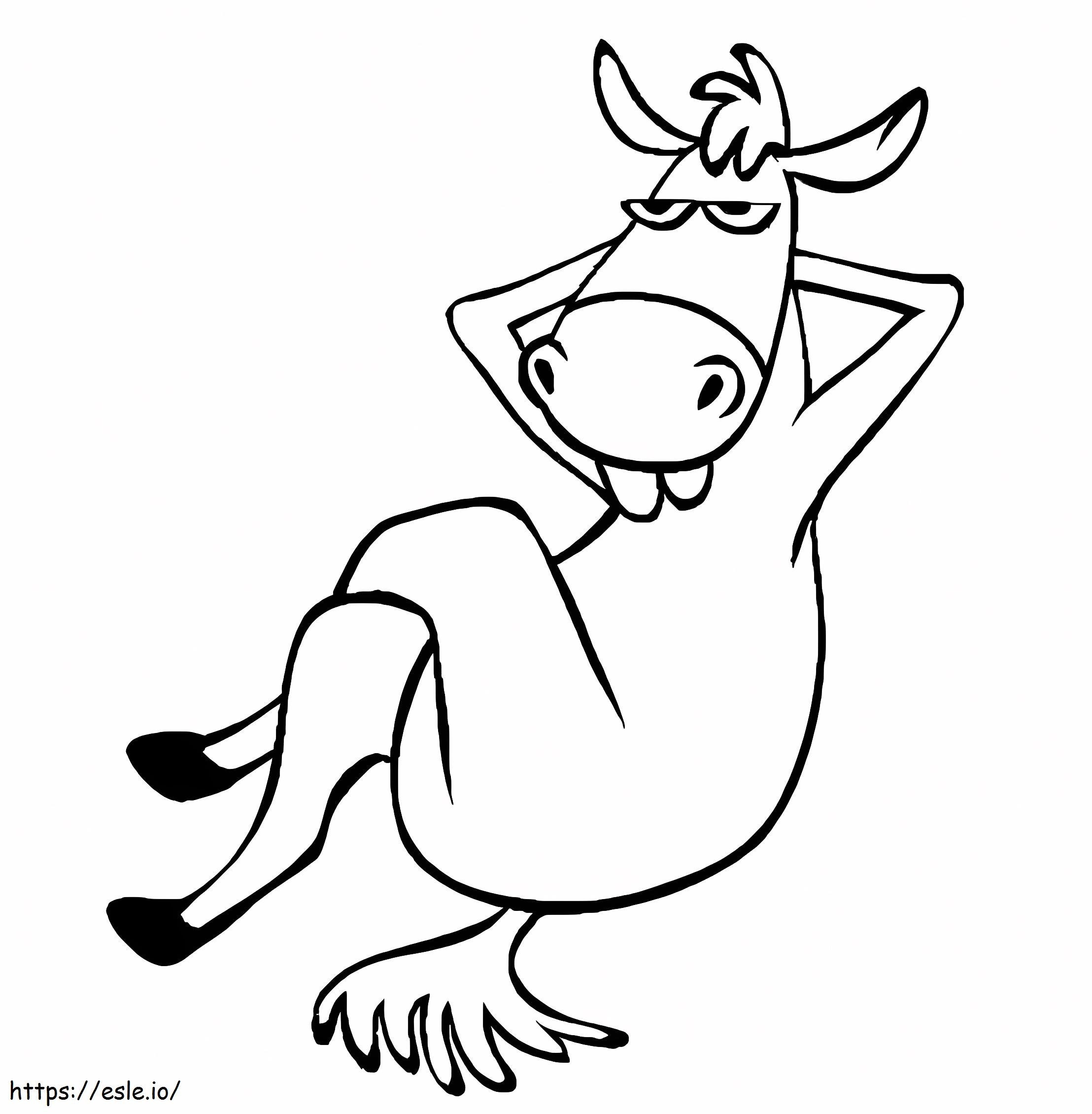 Grundlegendes Zeichnen Esel ausmalbilder