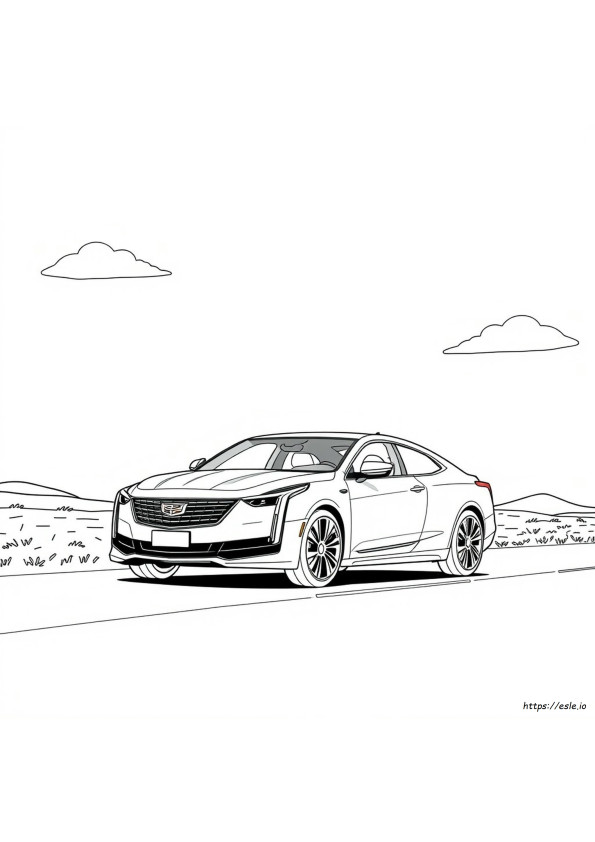 Cadillac Eléctrico Para Colorear