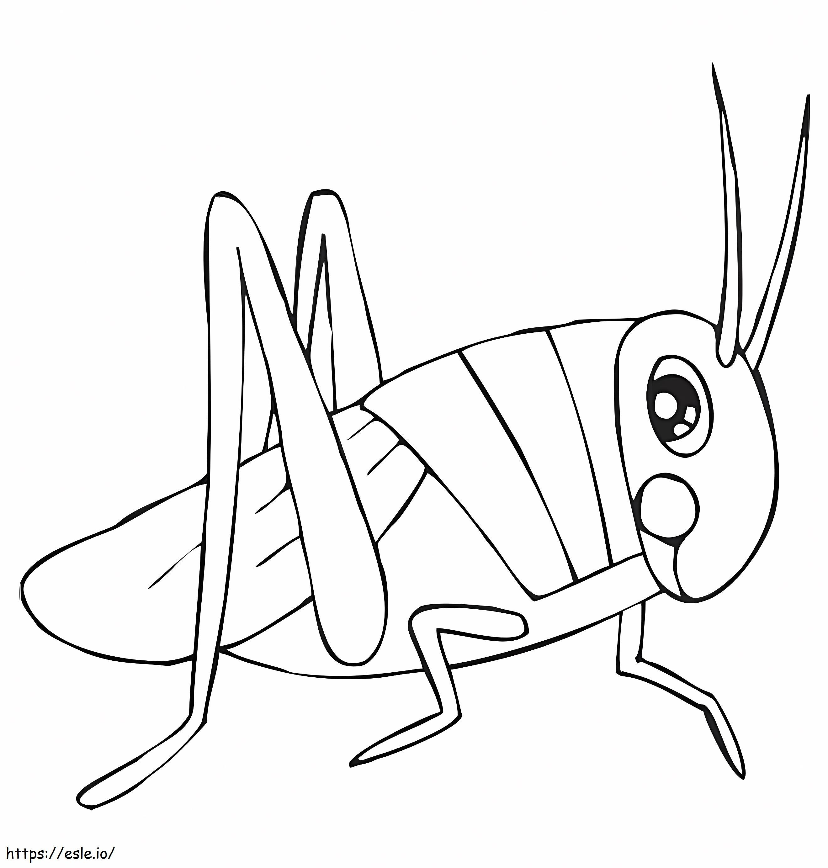 Basic Grasshopper coloring page