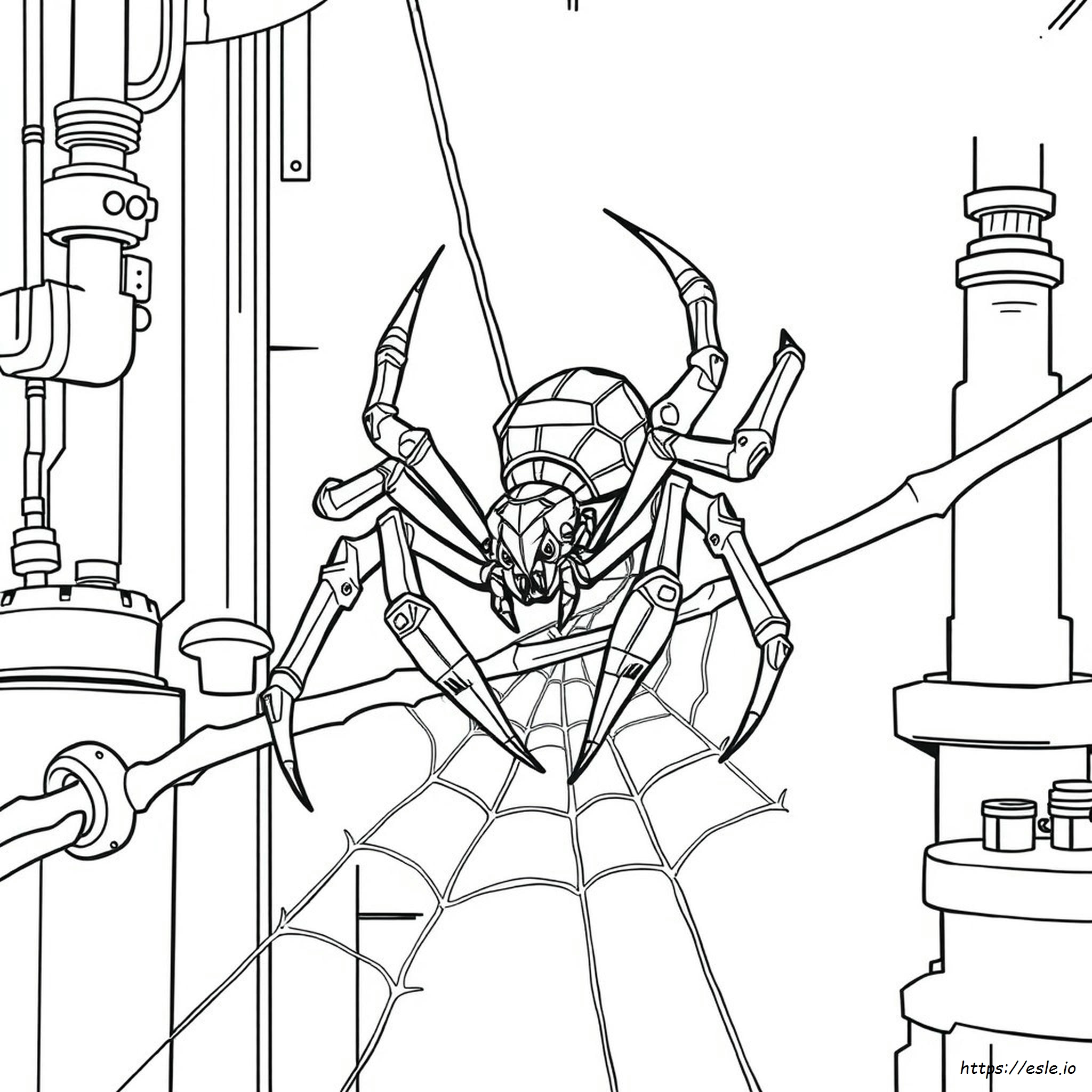 Iron Spider Para Colorear