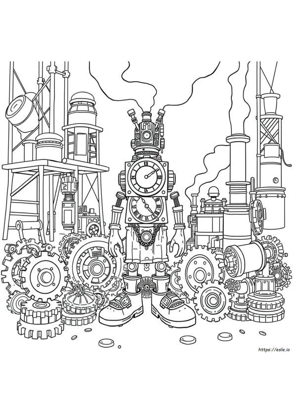 Steampunk Színező Oldalak Felnőtteknek