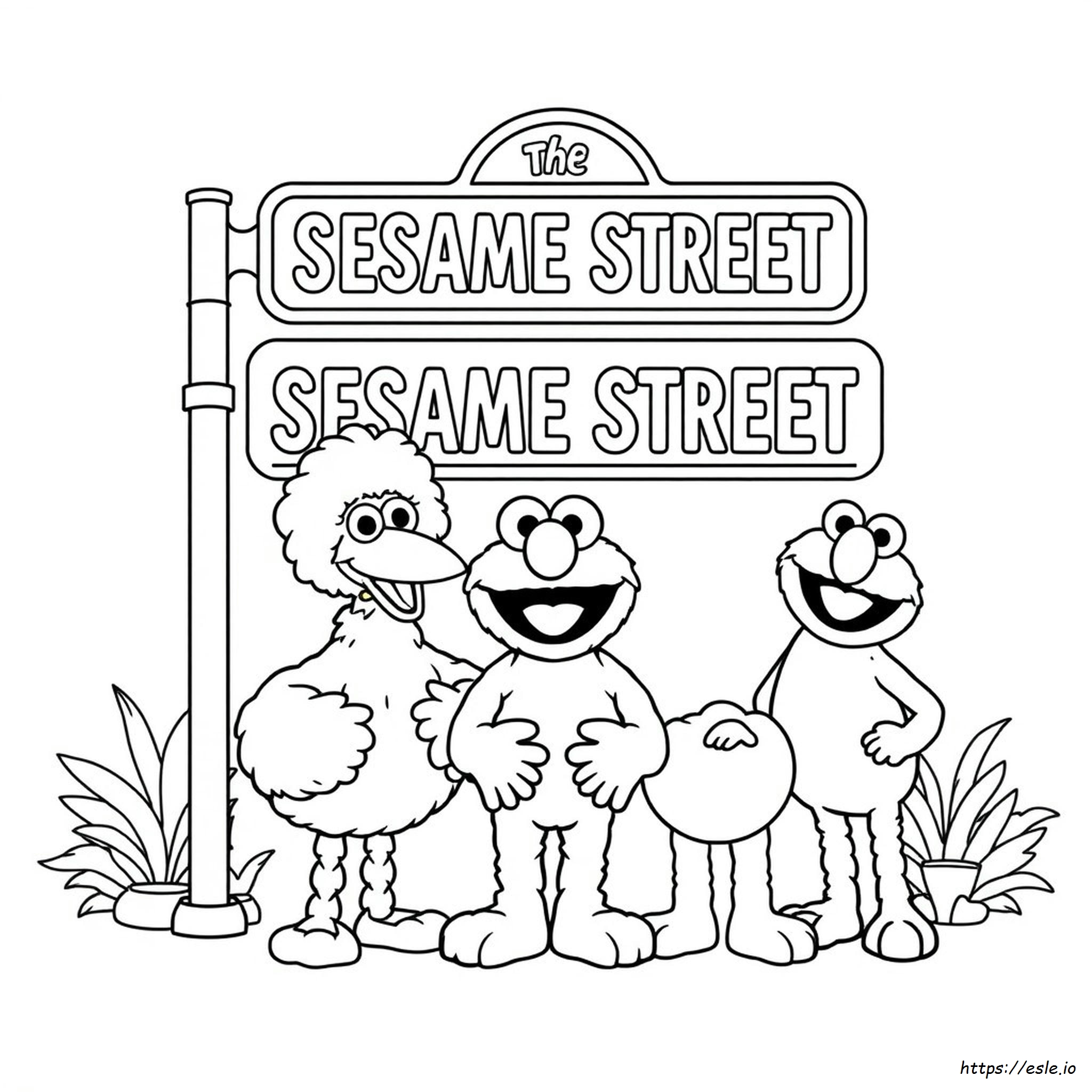 Sesame Street Coloring Pages Printable Pdf